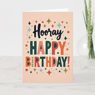 Carte d'anniversaire Rétro Célébration