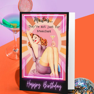 Carte d'anniversaire rétro drôle Meilleure amie-Sa