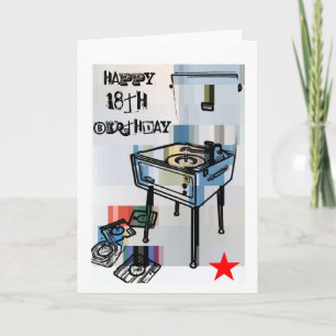 Carte d'anniversaire Retro Happy 18th Birthday