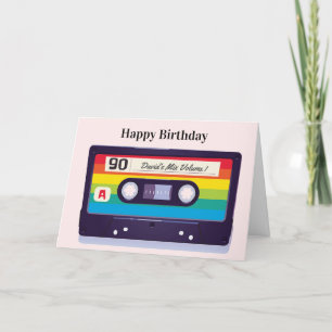Carte d'anniversaire Retro Personnalisée