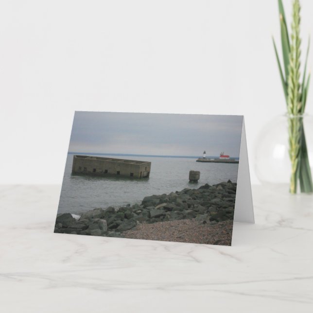Carte d'anniversaire "Rive du lac Supérieur" (Devant)