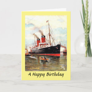 Carte d'anniversaire - RMS Lucania