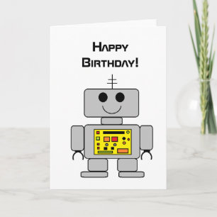 Carte d'anniversaire "Robot"
