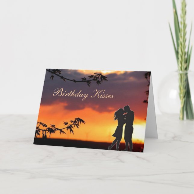 Carte d'anniversaire romantique (Devant)