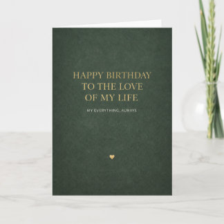 carte d'anniversaire romantique