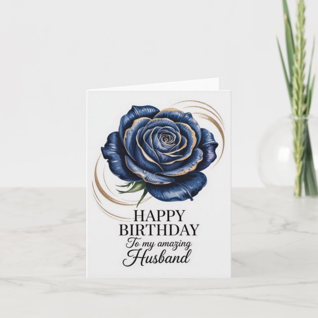Carte d'anniversaire romantique pour mari (Devant)