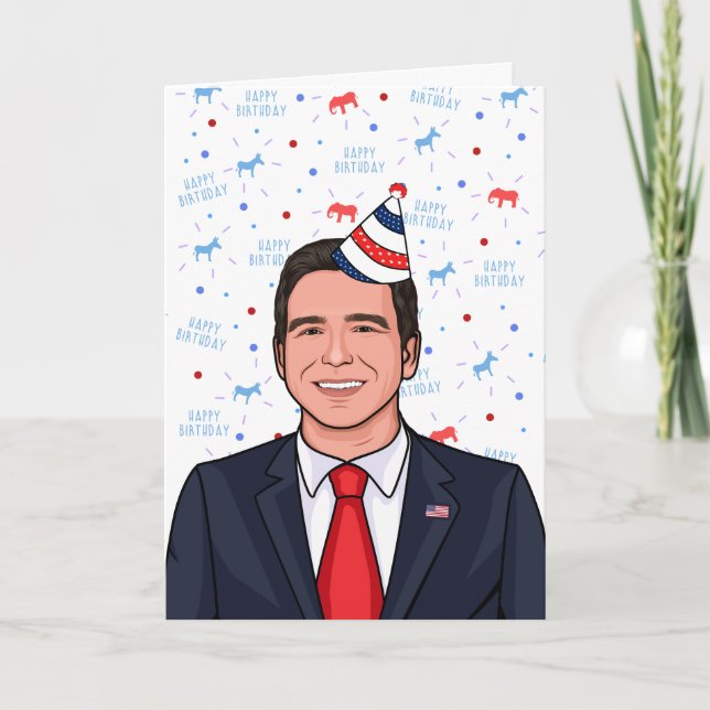 Carte d'anniversaire Ron DeSantis (Devant)
