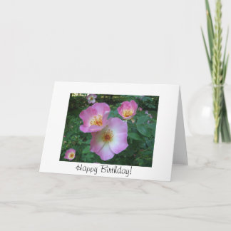 Carte d'anniversaire rose