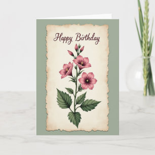 Carte d'anniversaire Rose Blossom