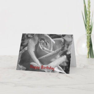 Carte d'anniversaire rose gothique
