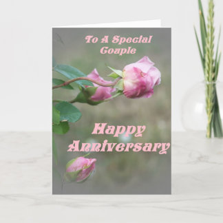 Carte d'anniversaire rose joyeux