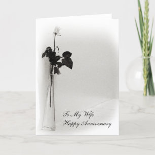 Carte d'anniversaire Rose unique