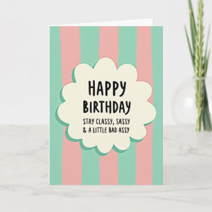 Carte d'anniversaire Sassy Cloud