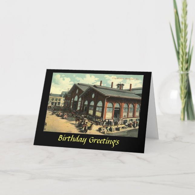 Carte d'anniversaire - Savannah, Géorgie (Devant)