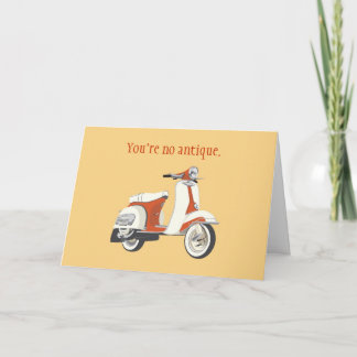 Carte d'anniversaire Scooter