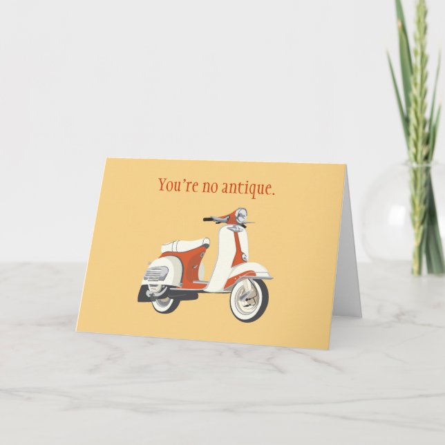 Carte d'anniversaire Scooter (Devant)