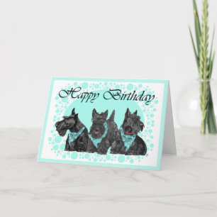 Carte d'anniversaire Scottish Terrier