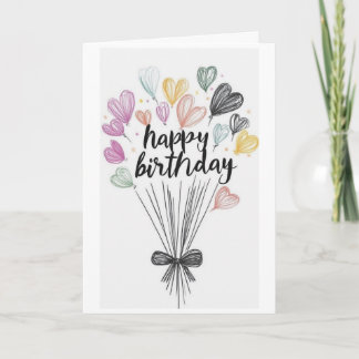 Carte d'anniversaire simple