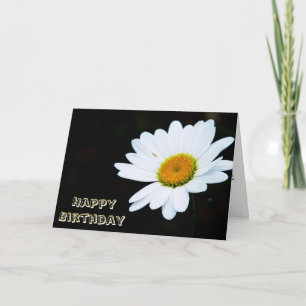 Carte d'anniversaire simple de marguerite