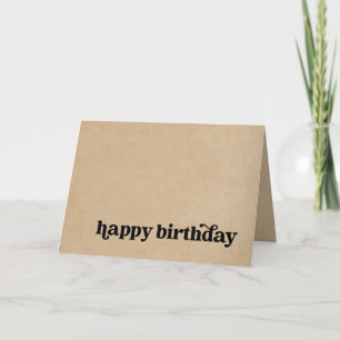 Carte d'anniversaire simple et heureuse pour tout 