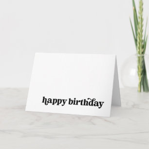 Carte d'anniversaire simple et heureuse pour tout