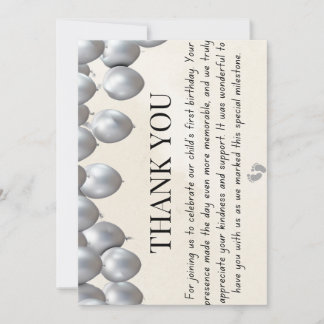 Carte d'anniversaire simple Merci