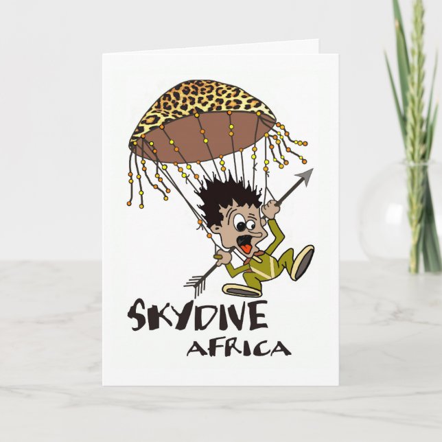 Carte d'anniversaire Skydive Africa (Devant)