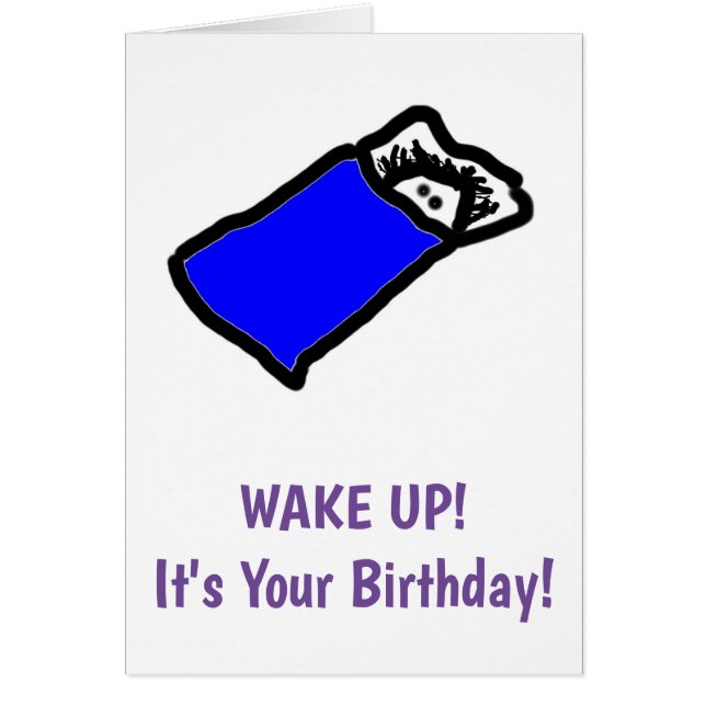 Carte d'anniversaire Sleepy (Devant)