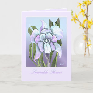 Carte d'anniversaire Smeraldo Flower