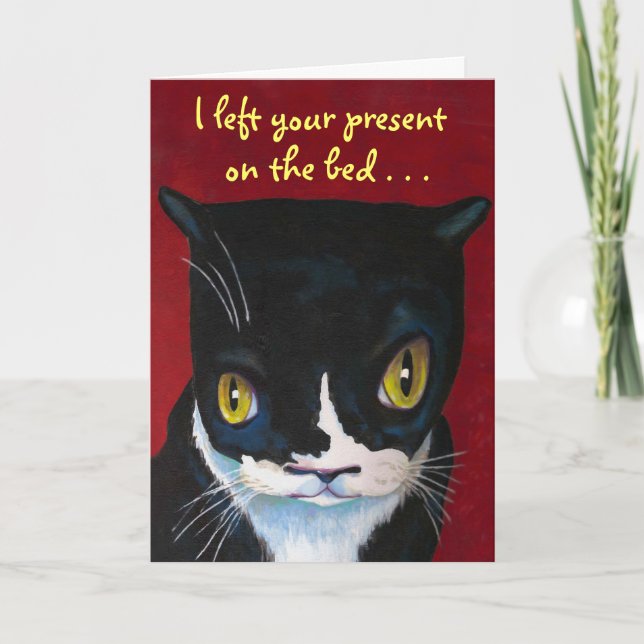 Carte d'anniversaire Snarky Kitty (Devant)