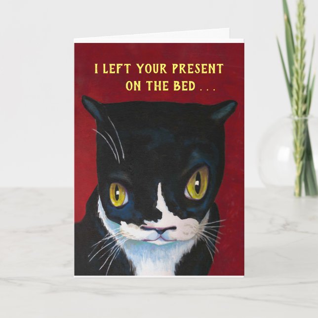 Carte d'anniversaire Snarky Kitty (Devant)