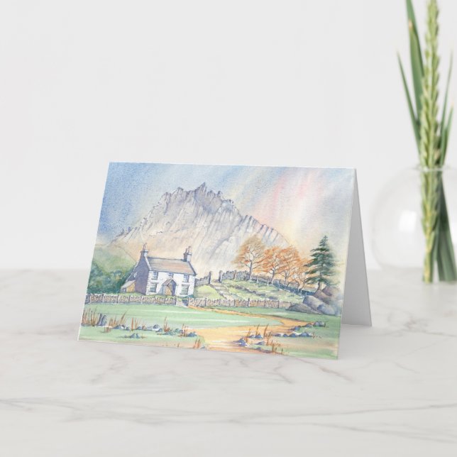 Carte d'anniversaire Snowdonia Welsh Mountain Land (Devant)