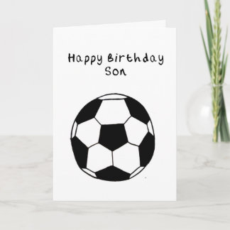 Carte d'anniversaire Son Football
