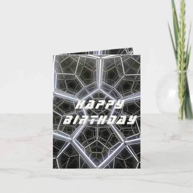 Carte d'anniversaire spatiale (Devant)
