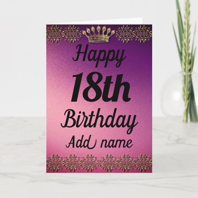 Carte d'anniversaire spéciale personnalisée (Devant)