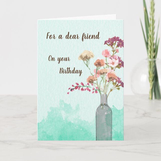 Carte d'anniversaire spéciale pour ami (Devant)