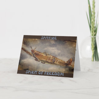 Carte d'anniversaire Spitfire par GJLC