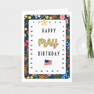 Carte d'anniversaire Star May Move interactive