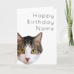 Carte d'anniversaire Stark Cat Art Déco
