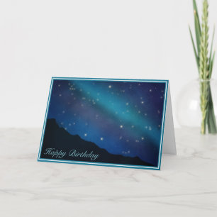 Carte d'anniversaire Starry Sky