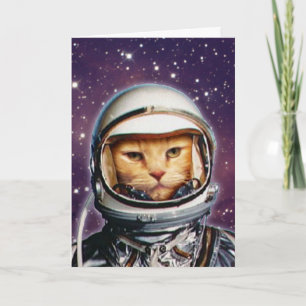 Carte d'anniversaire Stellar Cat