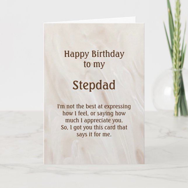 Carte d'anniversaire Stepdad (Devant)