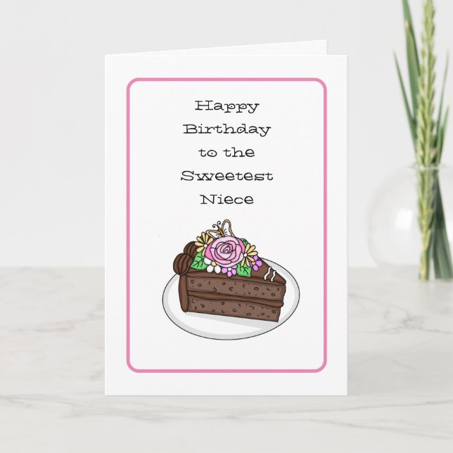 Carte d'anniversaire sucrée personnalisée pour la  (Devant)
