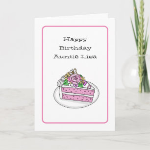 Carte d'anniversaire sucrée personnalisée pour la 