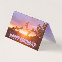 Carte d'anniversaire Sunset Joyeux Pack 25