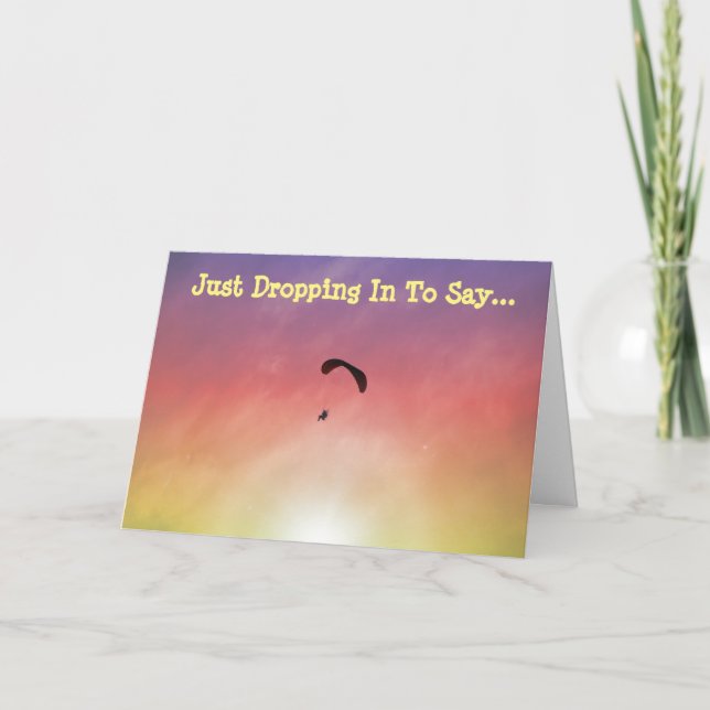 Carte d'anniversaire Sunset Parasail Paraglider Sk (Devant)