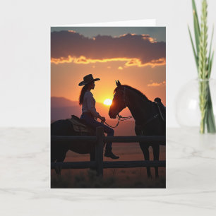 Carte d'anniversaire Sunset Rider