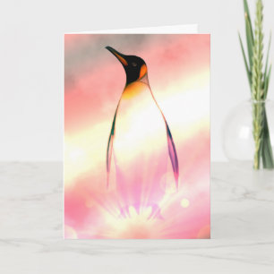 Carte d'anniversaire Super Penguin