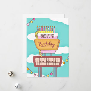 Carte d'anniversaire super rétrospective