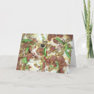 Carte d'anniversaire "Supreme Pizza"